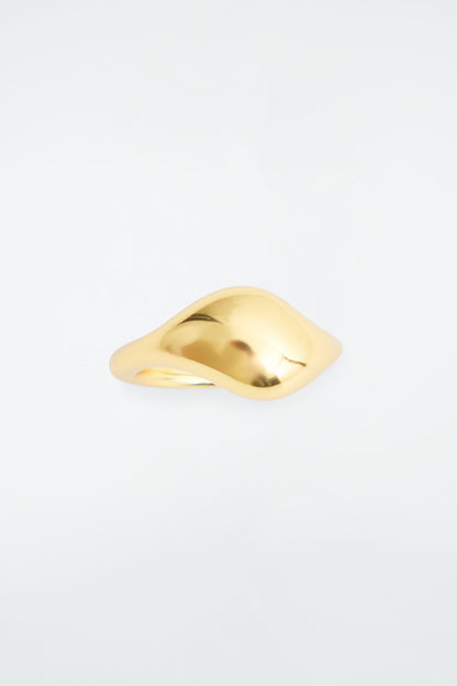 Chunky droplet pinky ring