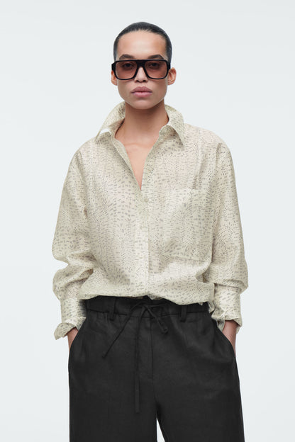 Printed fluid shirt