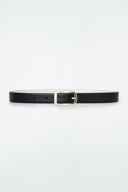 Reversible leather belt