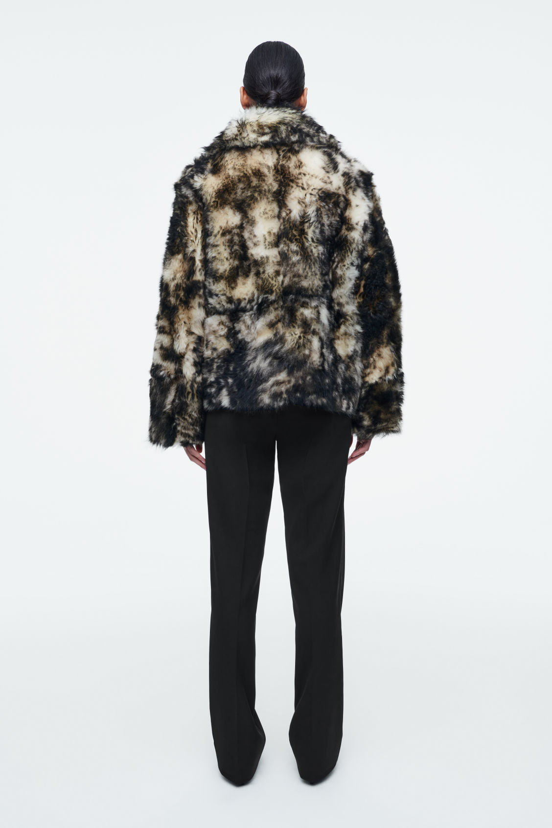 Leopard-Effect Shearling Jacket