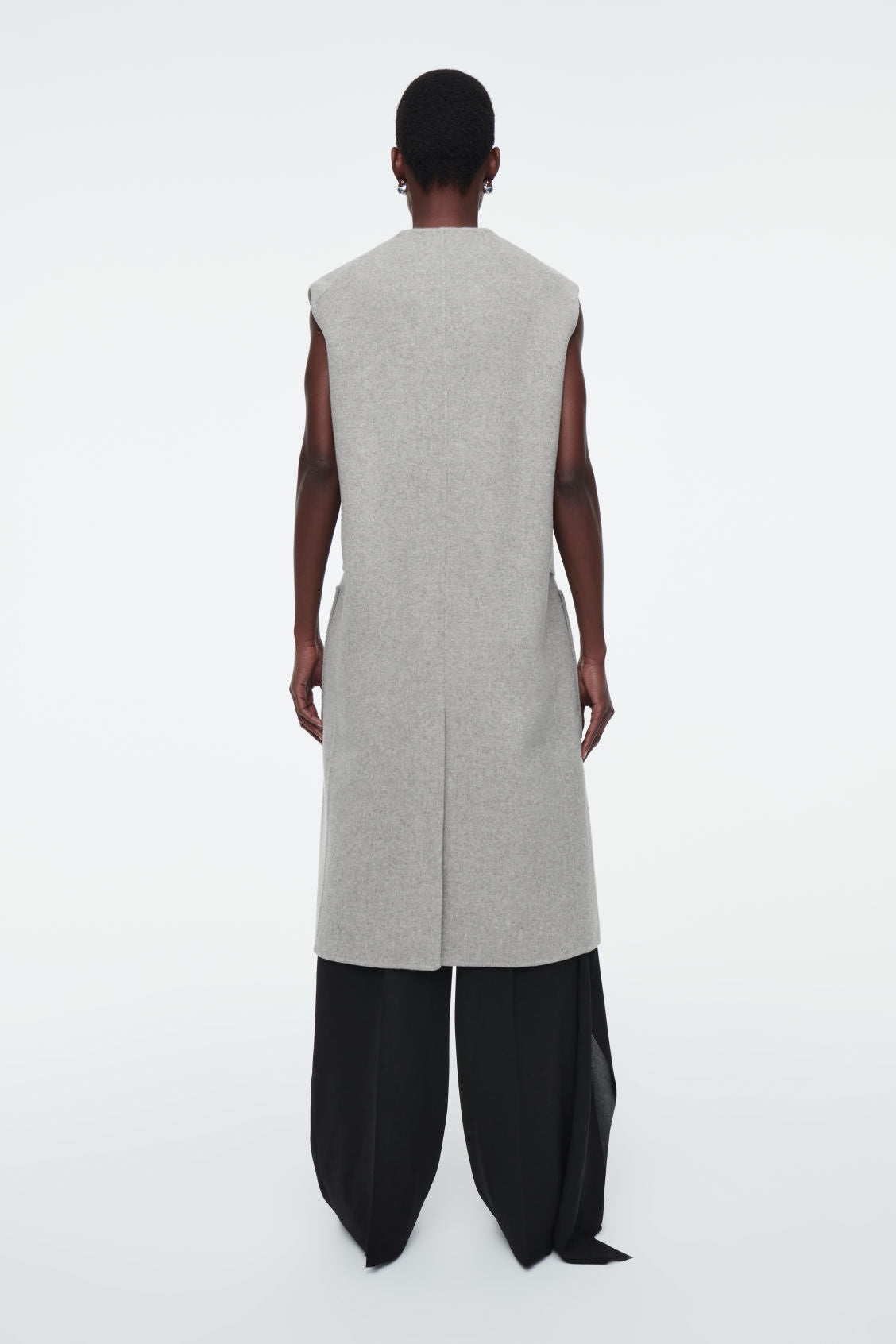 Longline Double-Faced Wool Waistcoat