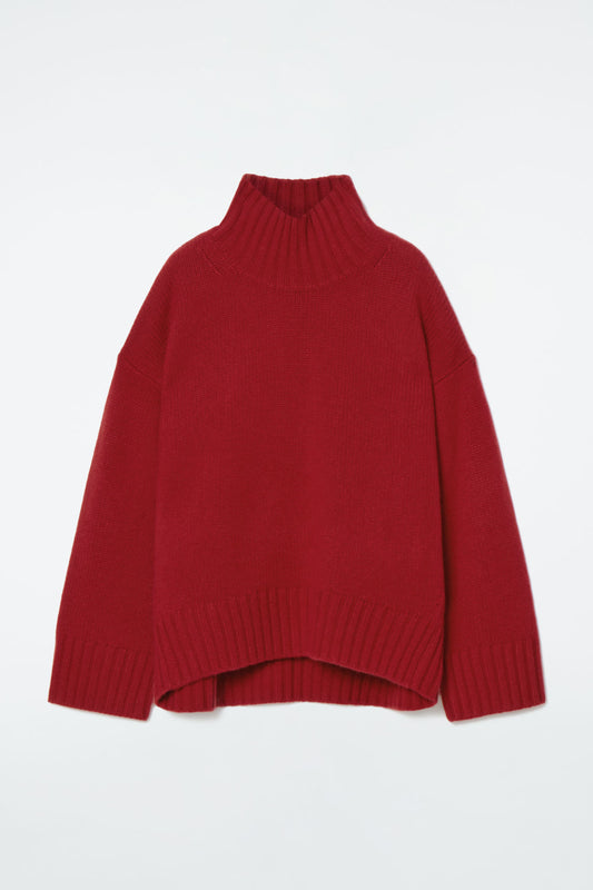 Chunky Pure Cashmere Turtleneck Jumper