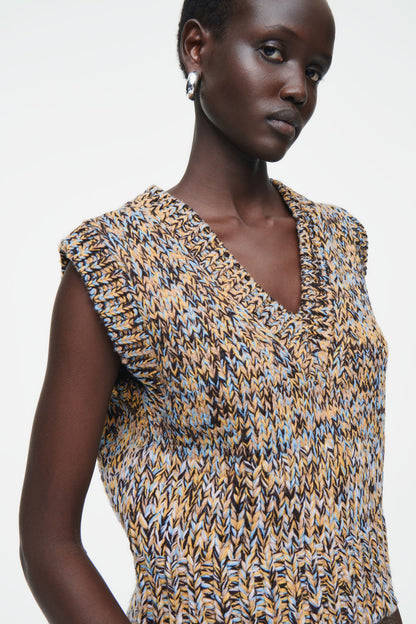 Chunky Multi-Yarn Wool Vest
