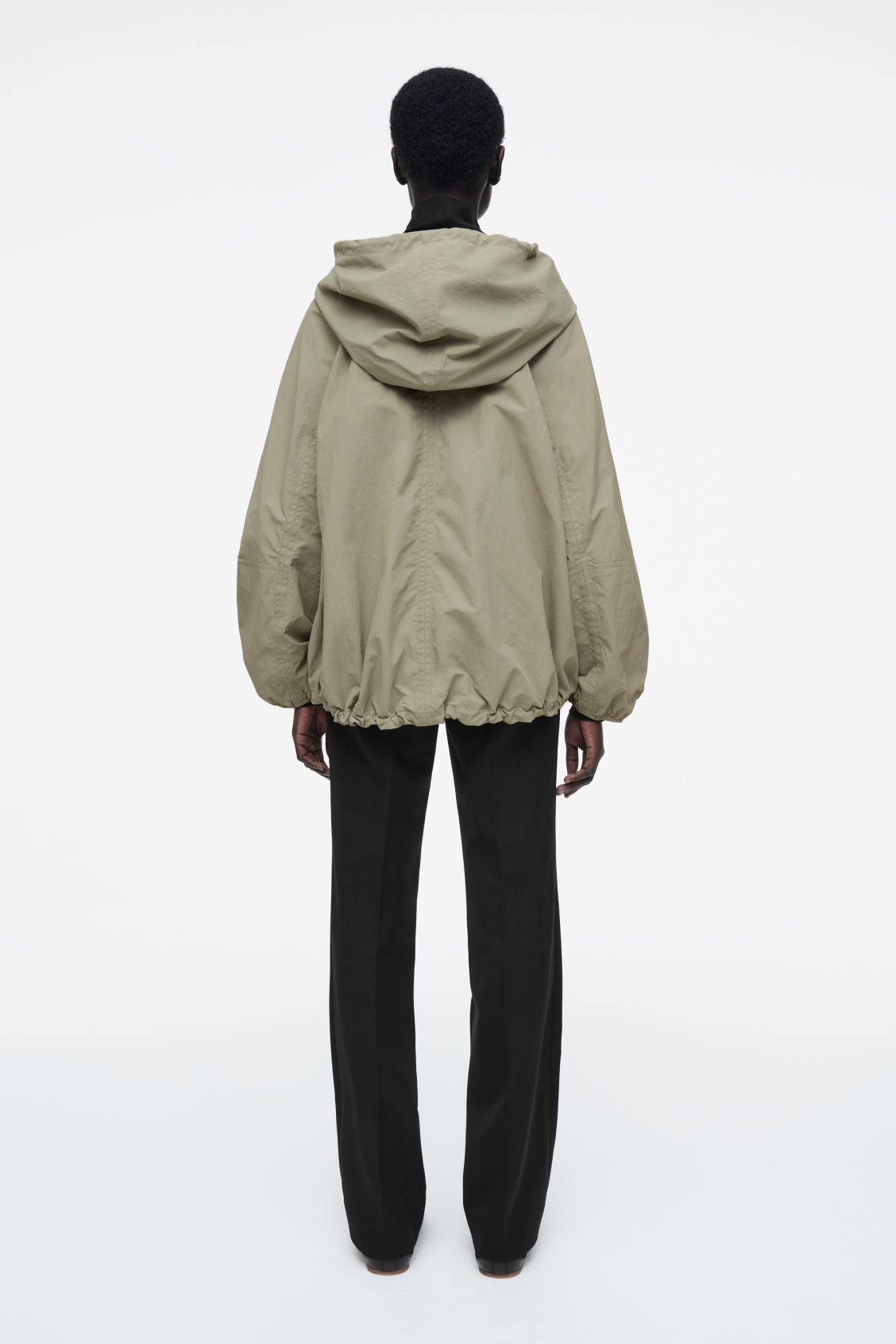 Technical hooded parka jacket