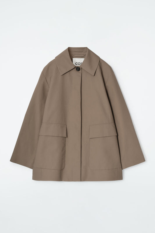 Collared cotton car jacket