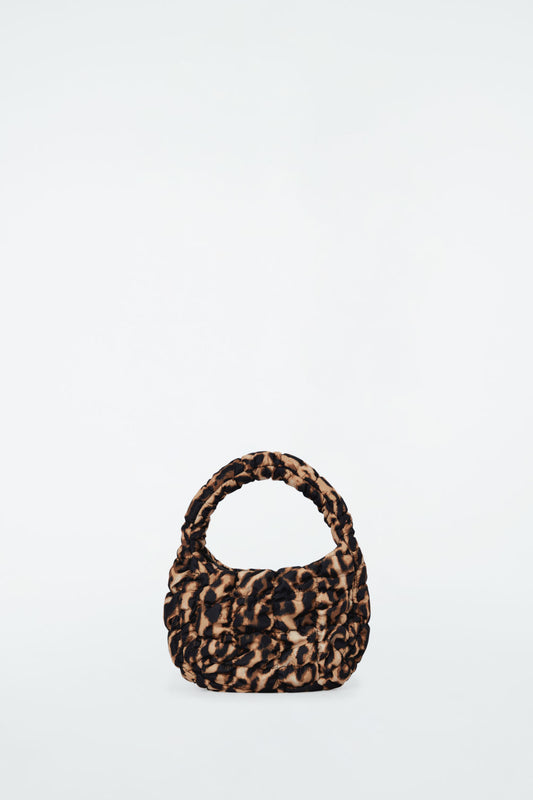 Quilted Leopard Print Micro Bag