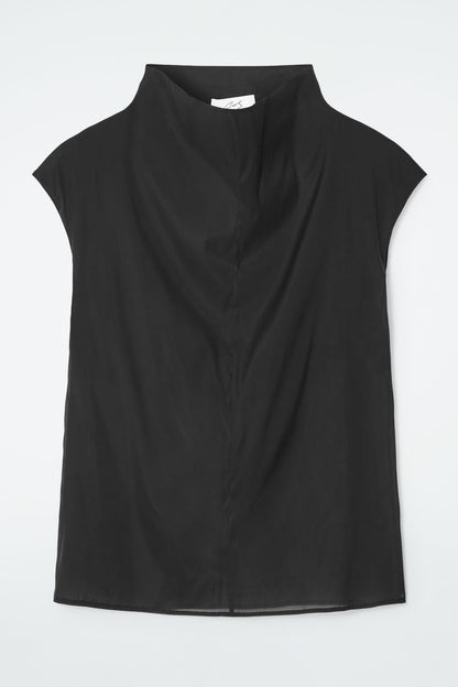 The sheer sleeveless top