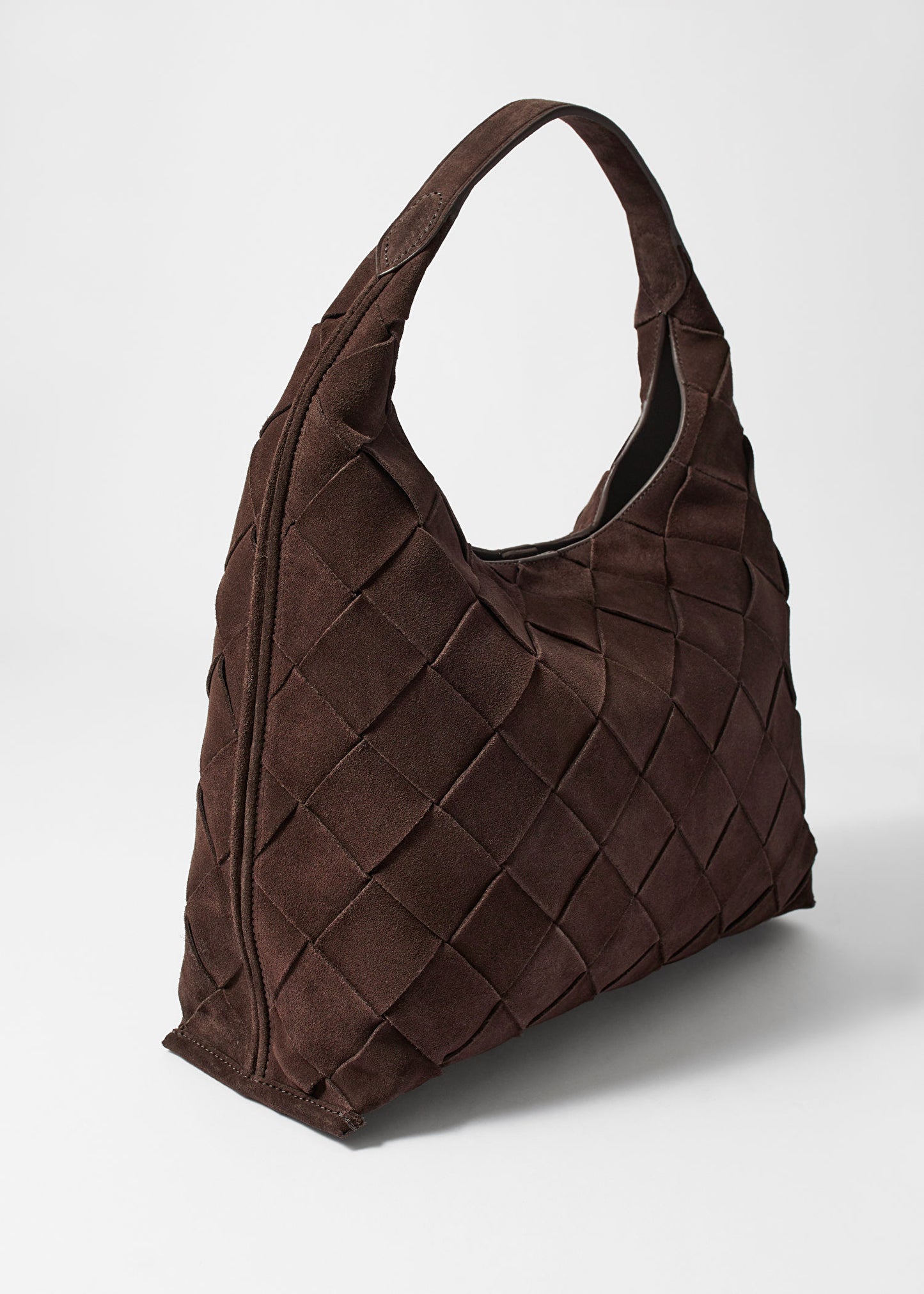 Braided Suede Tote