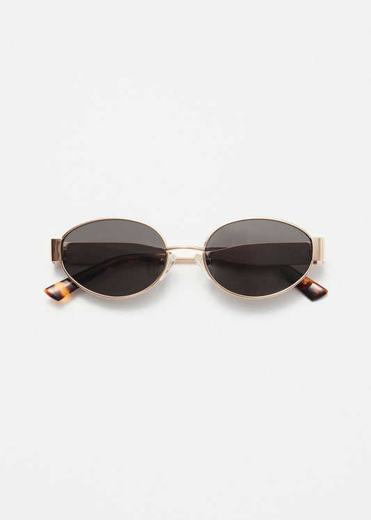 Metal-Frame Oval Sunglasses