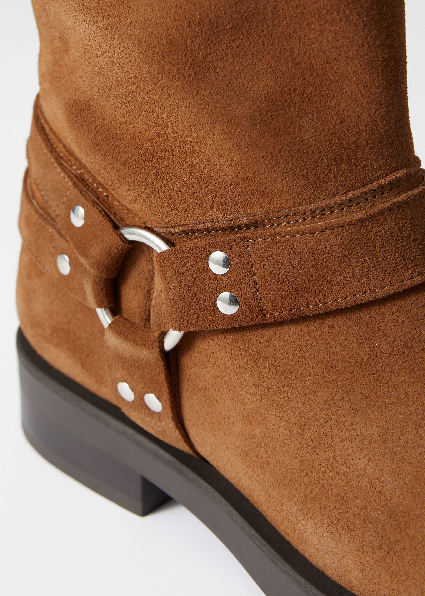 Suede Biker Boots