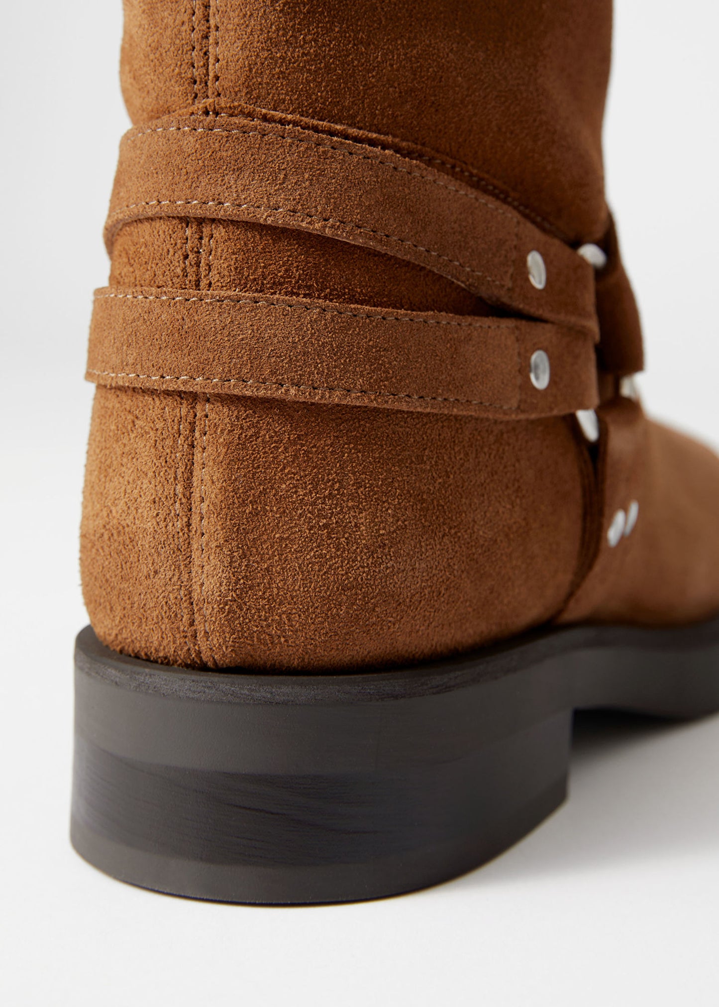 Suede Biker Boots