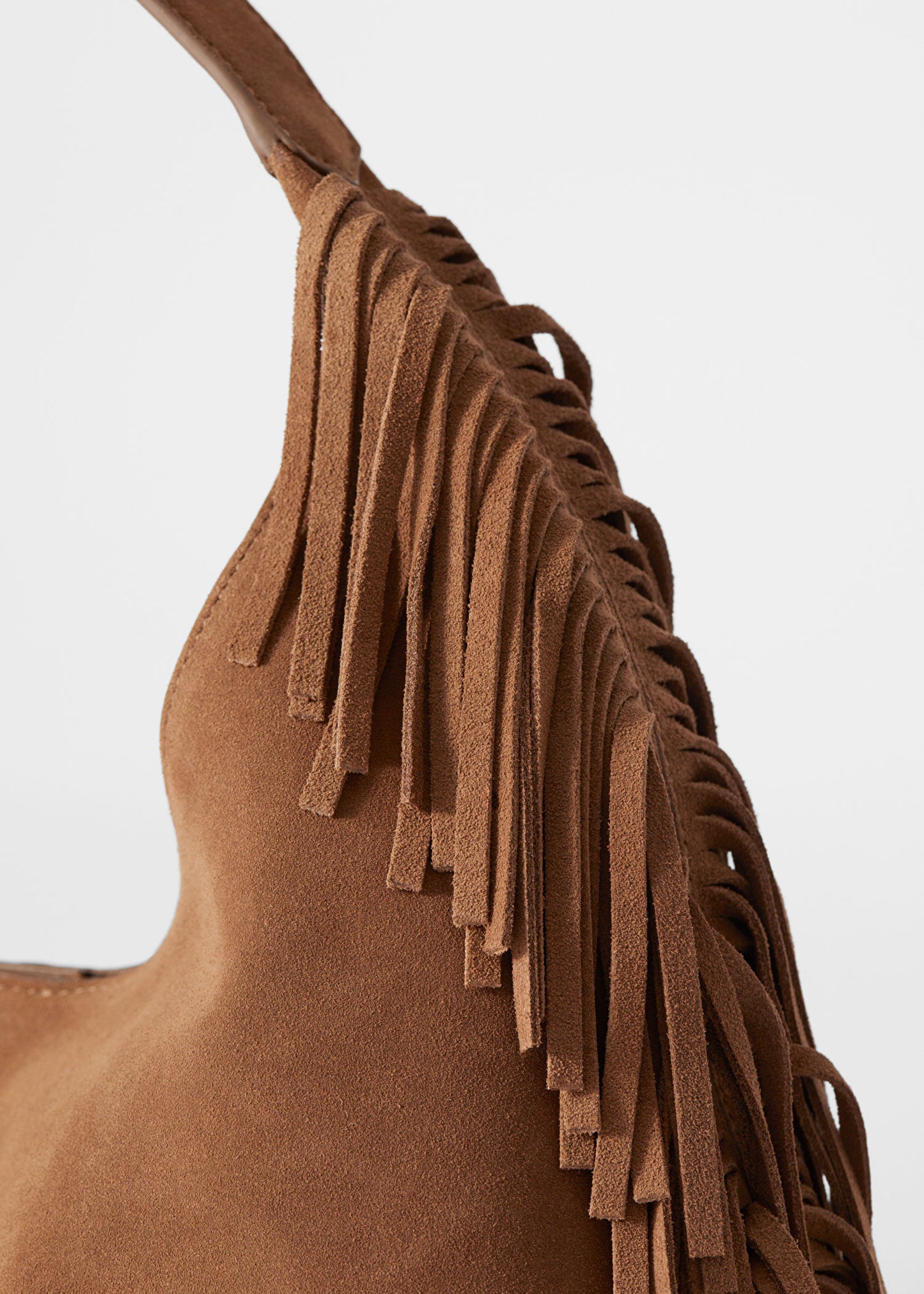 Fringed Suede Tote