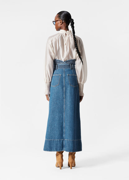 Denim Maxi Skirt