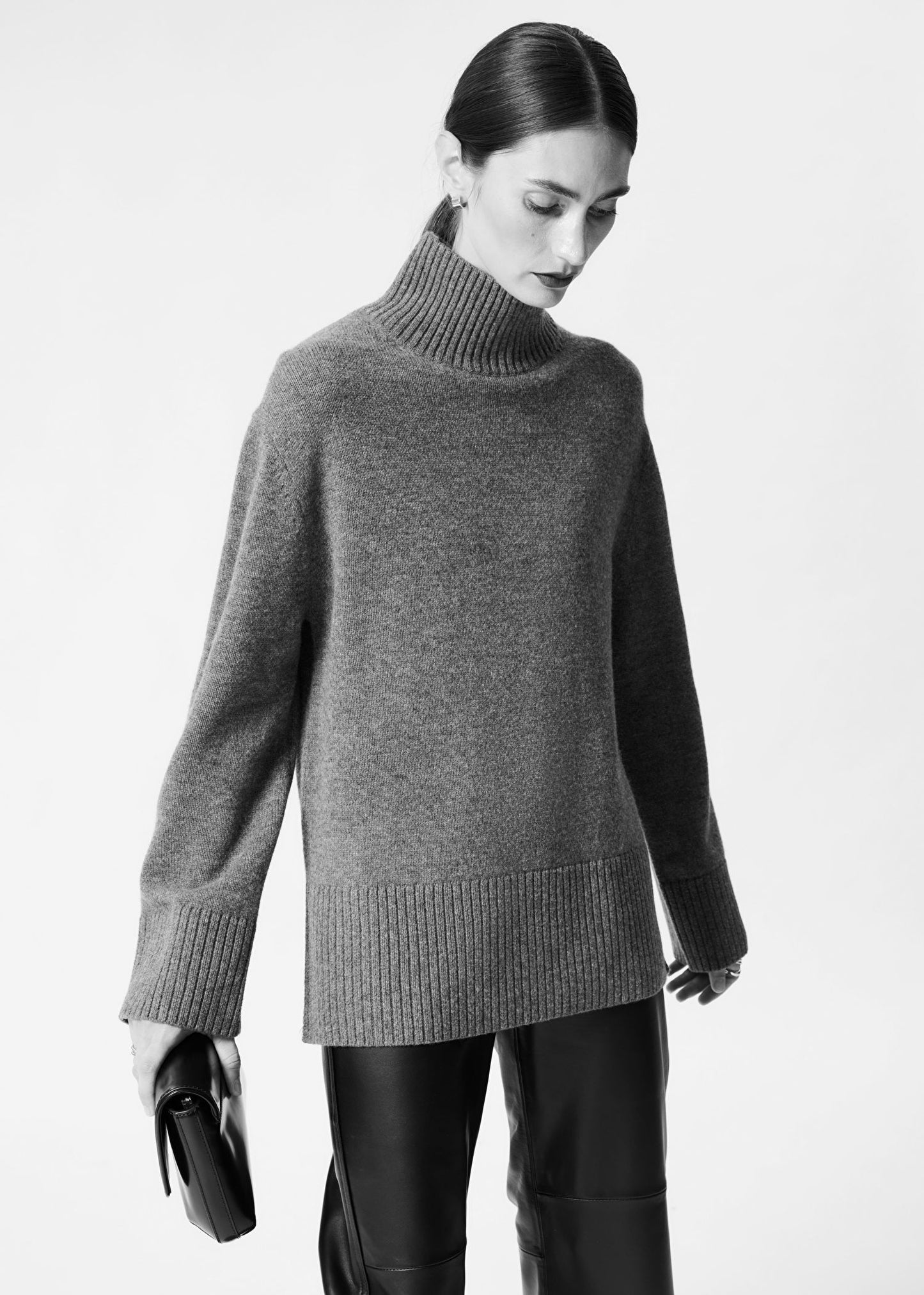 Oversized Turtleneck Wool Jumper