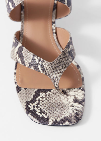 Kitten Heel Toe-Thong Sandals