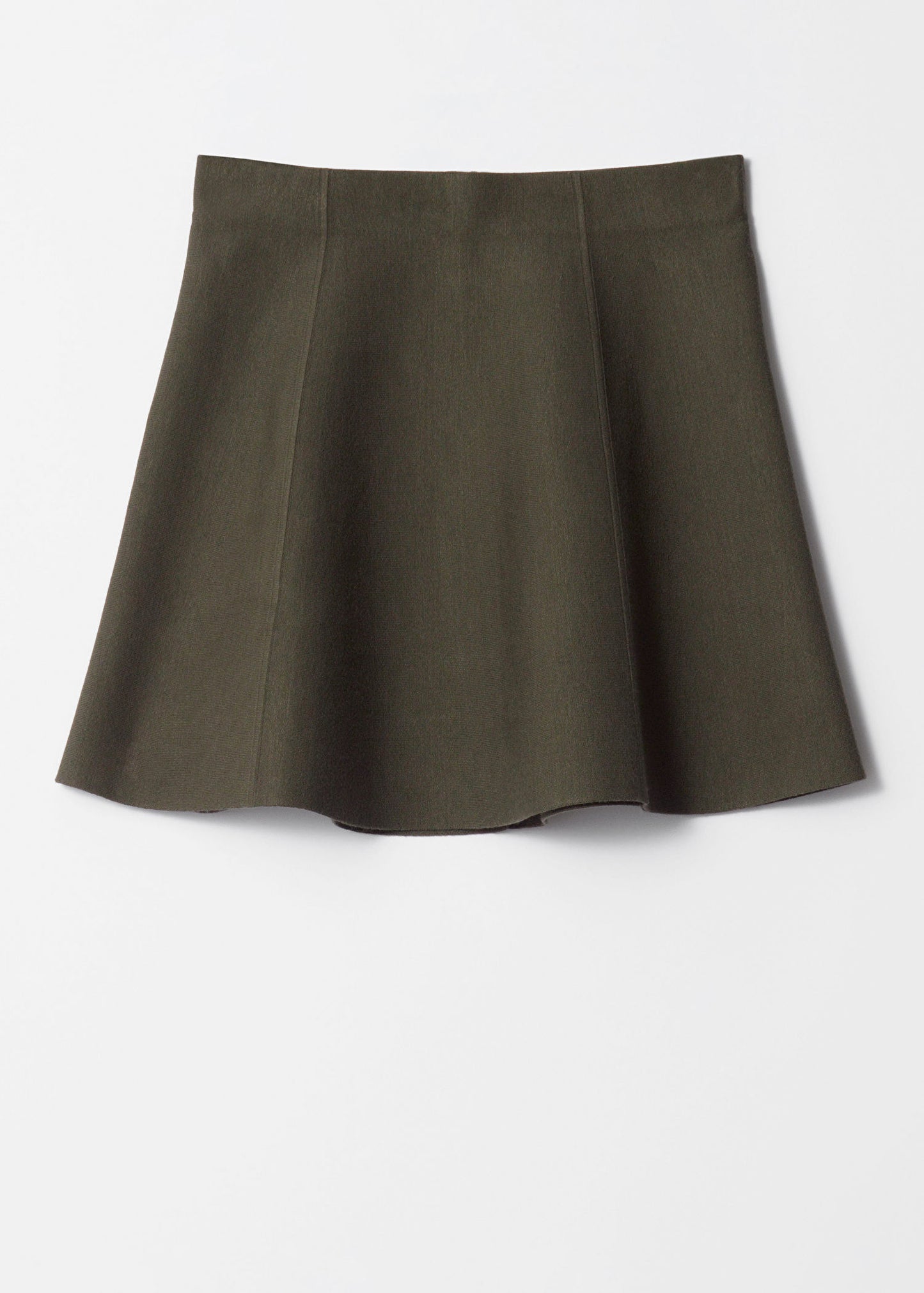 Flared Double-Knit Skirt