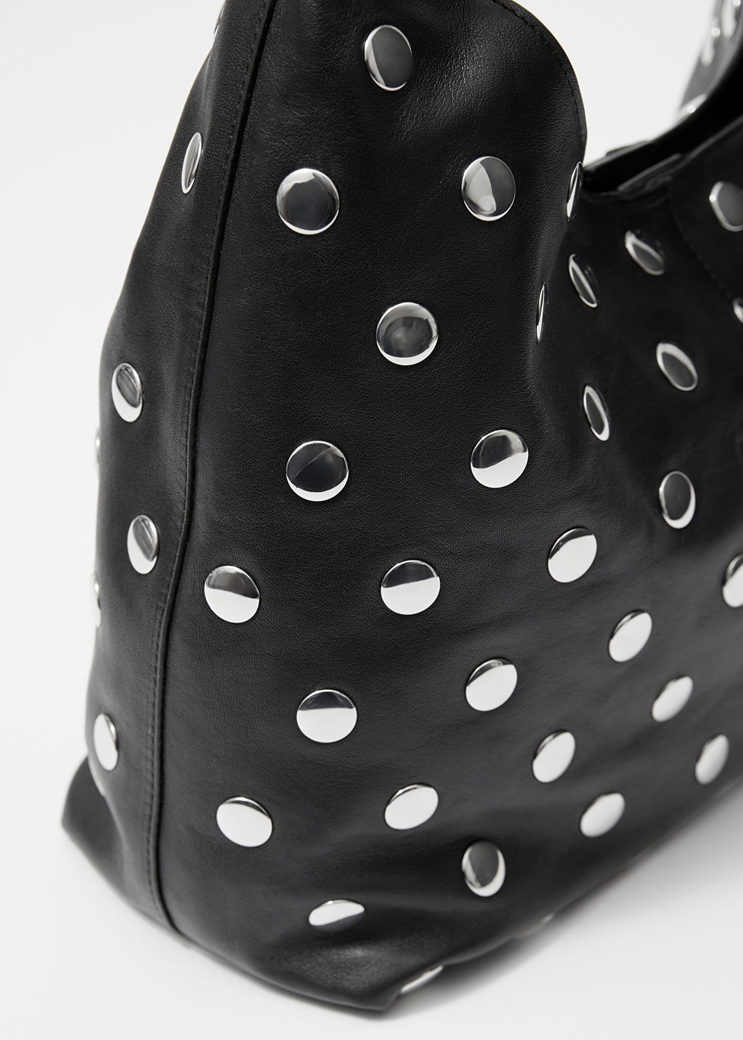 Studded Leather Tote