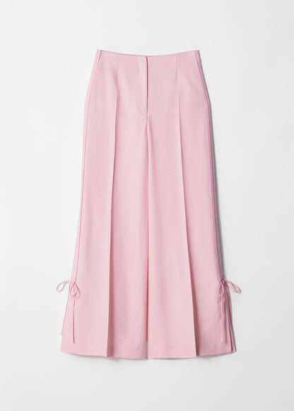 Bow-Detailed Press-Crease Trousers