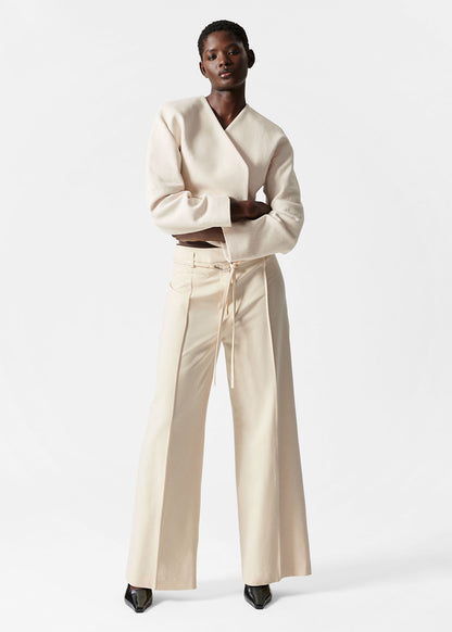 Deco-Buckle Tailored Trousers