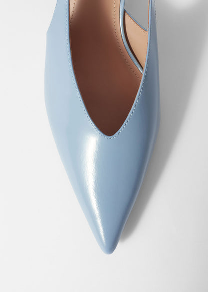 Classic Leather Slingback Pumps