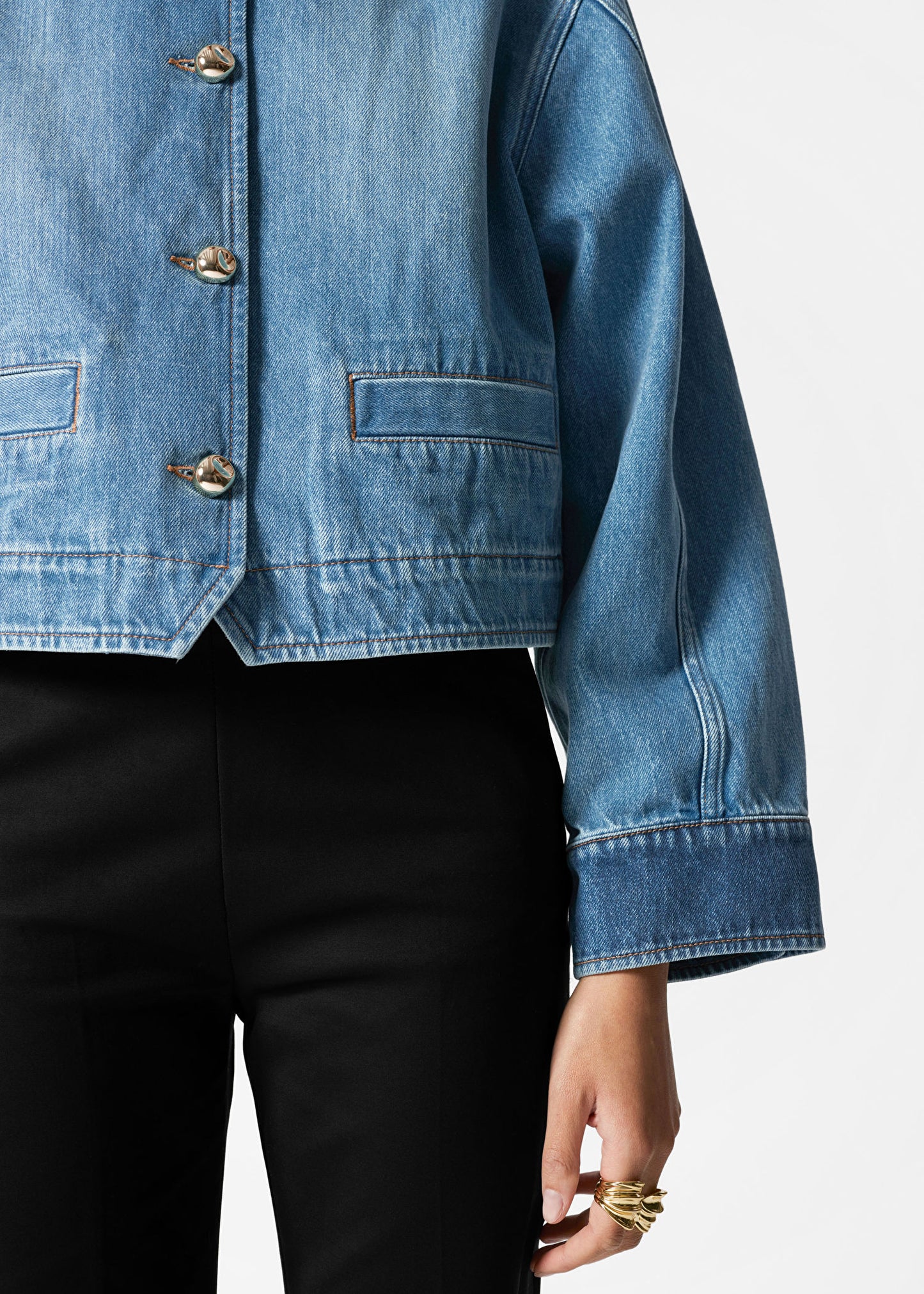 Cropped Denim Jacket