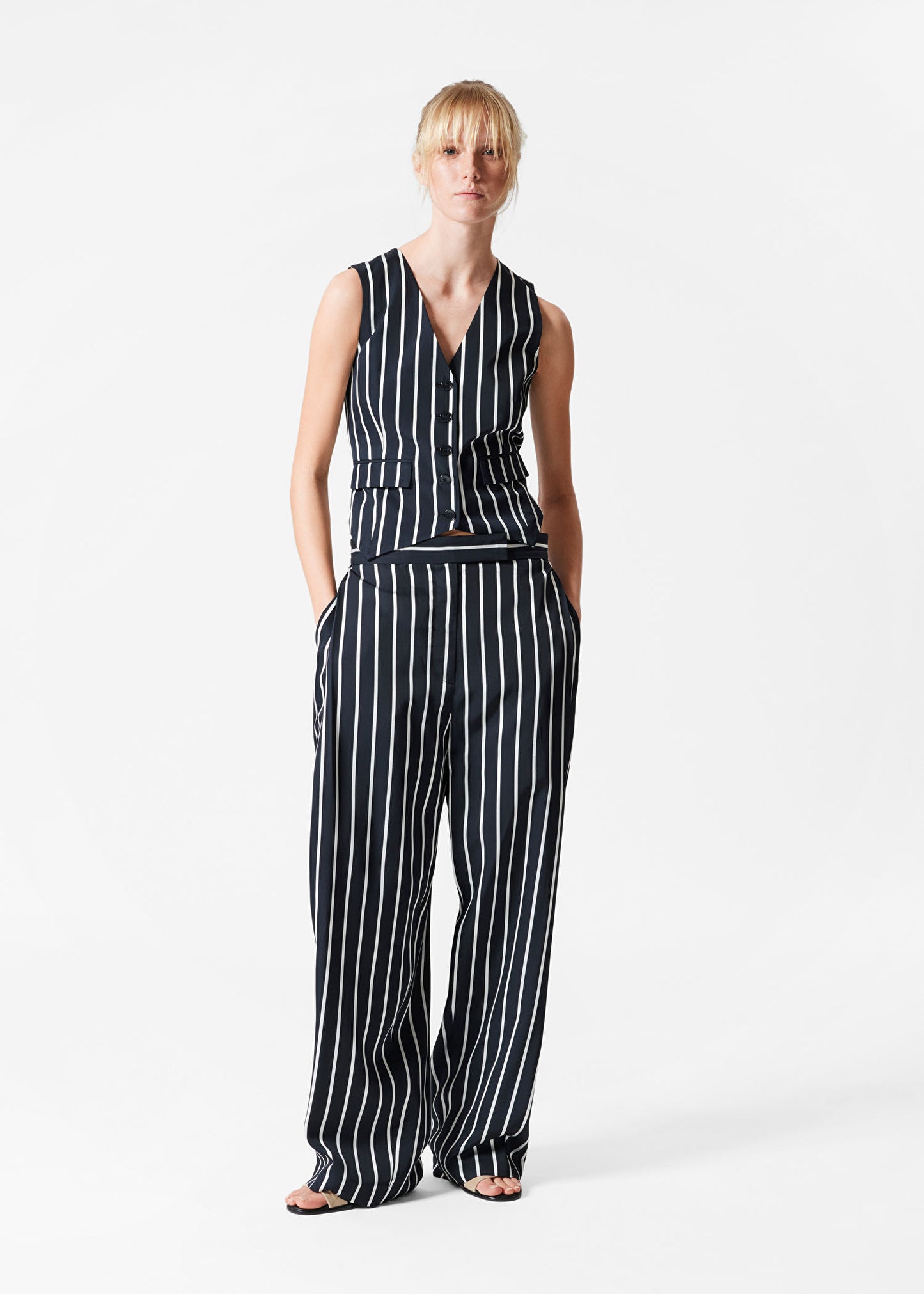 Deep Pleat Tailored Trousers