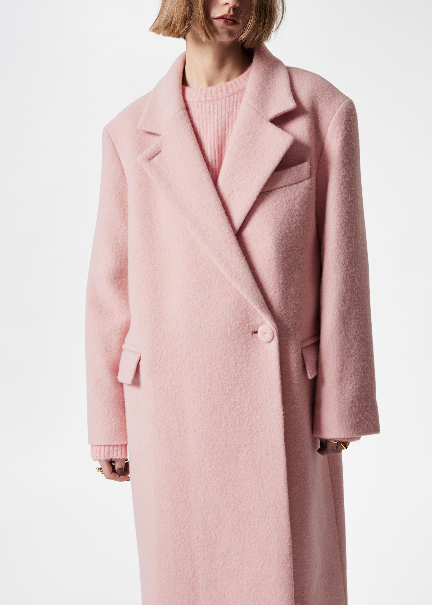 Double-Breasted Wool Coat