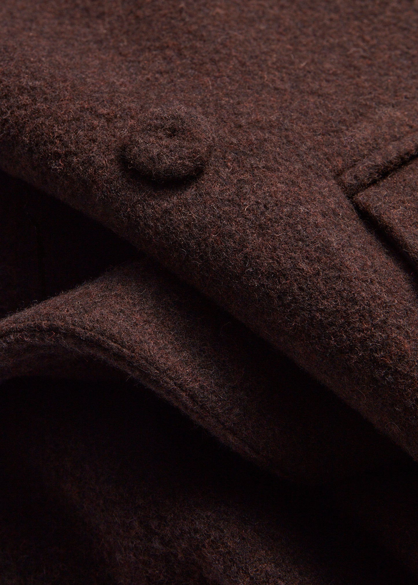 Single-Buttoned Wool-Blend Coat