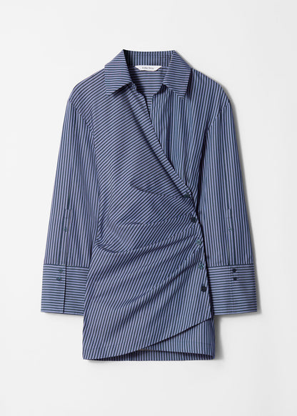 Wrap Shirt Mini Dress