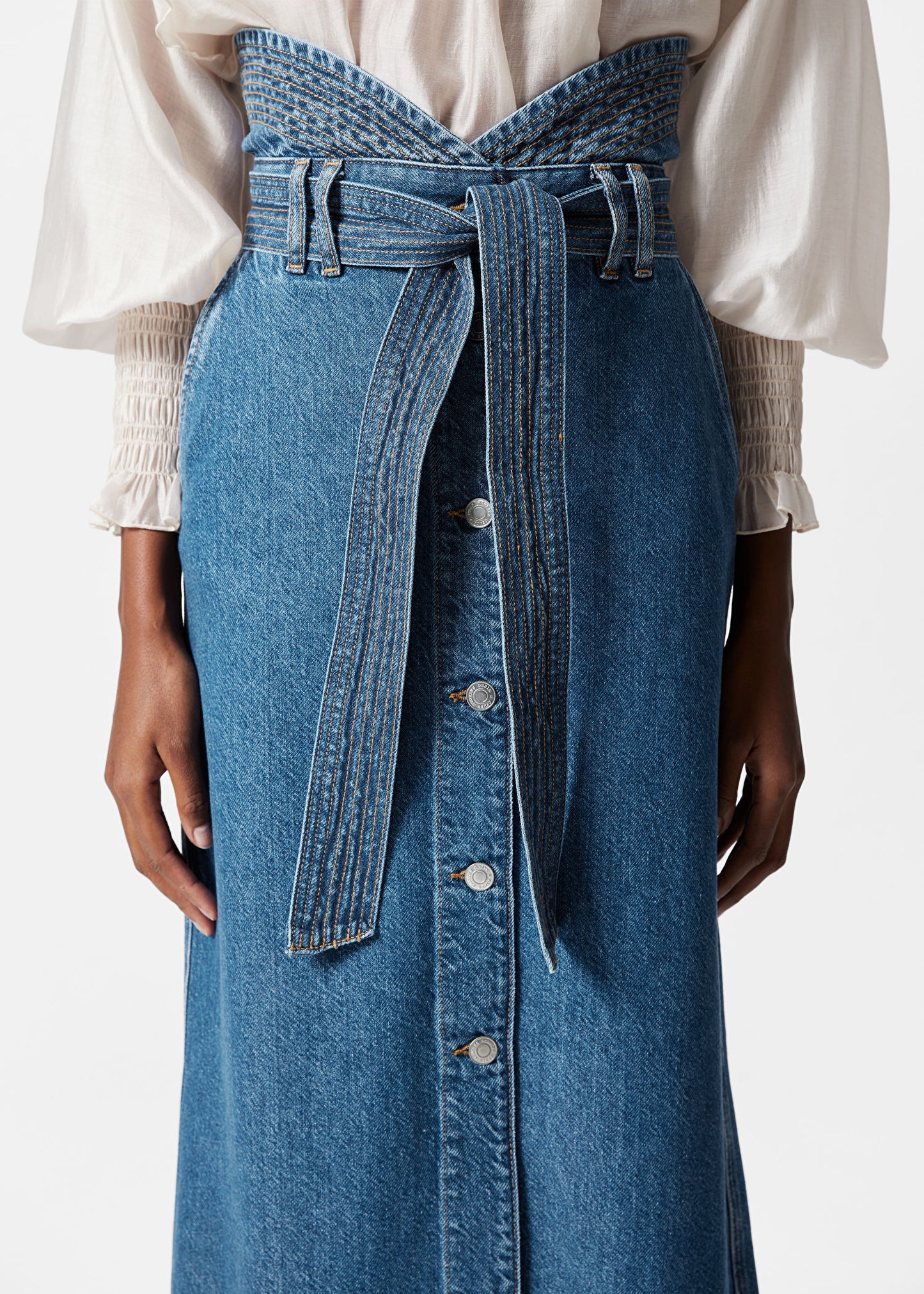 Denim Maxi Skirt