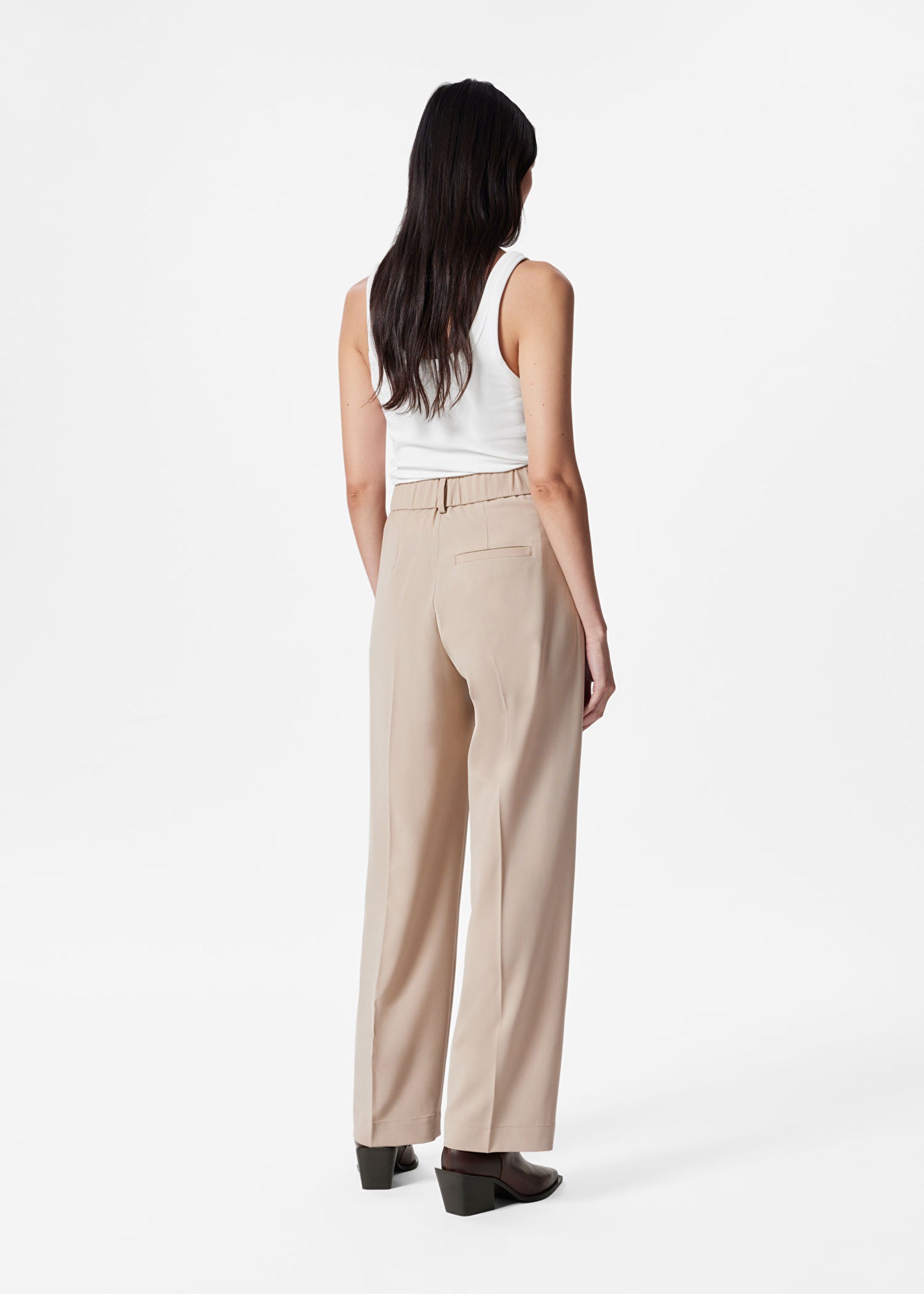 Straight-Leg Press-Crease Trousers