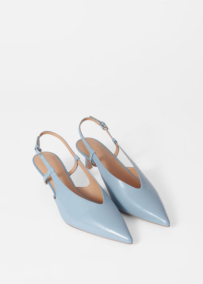 Classic Leather Slingback Pumps