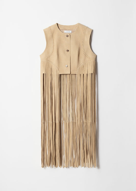 Fringed Suede Vest