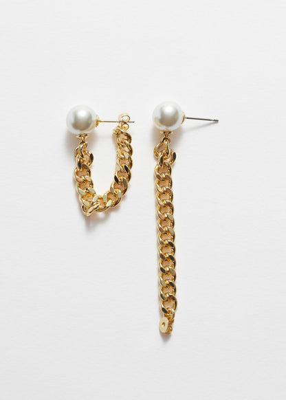 Draped Pearl Earrings