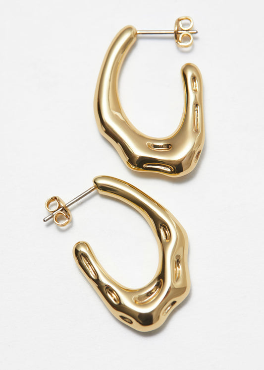 Wavy Hoop Earrings