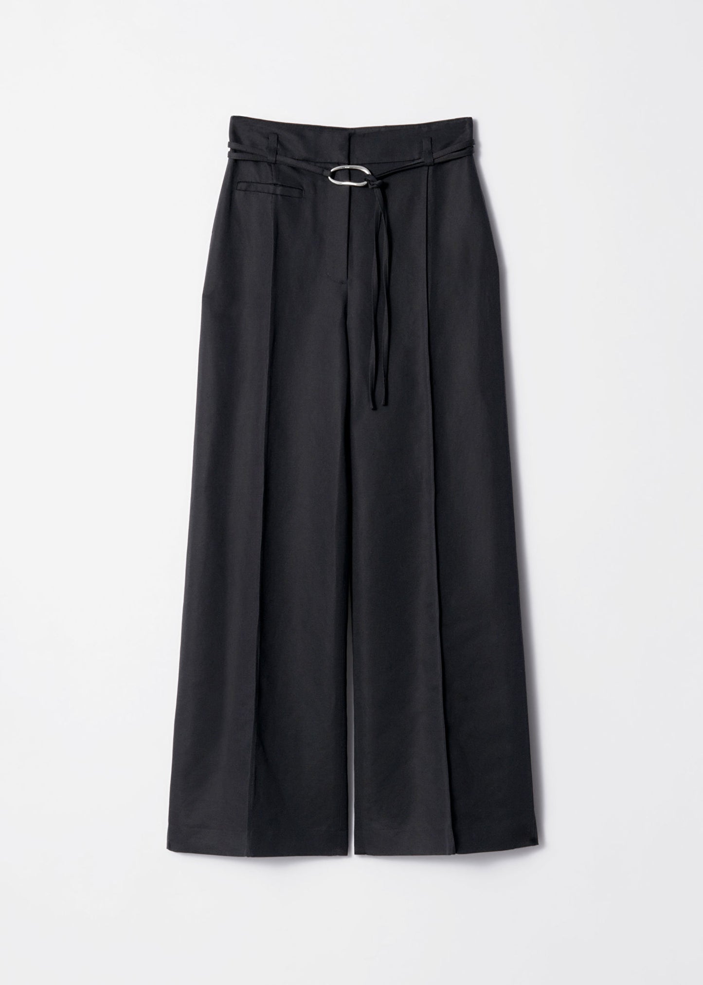 Tailored Tie-Belt Trousers