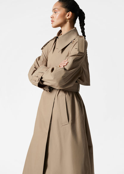 Belted Maxi Trenchcoat