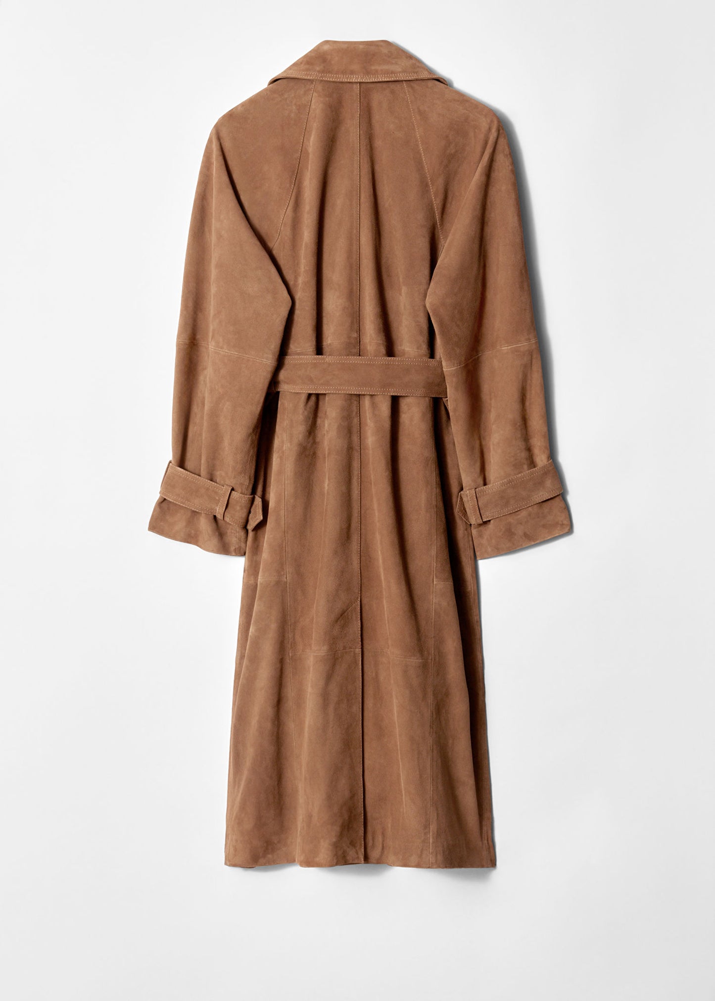 Maxi Suede Trench Coat