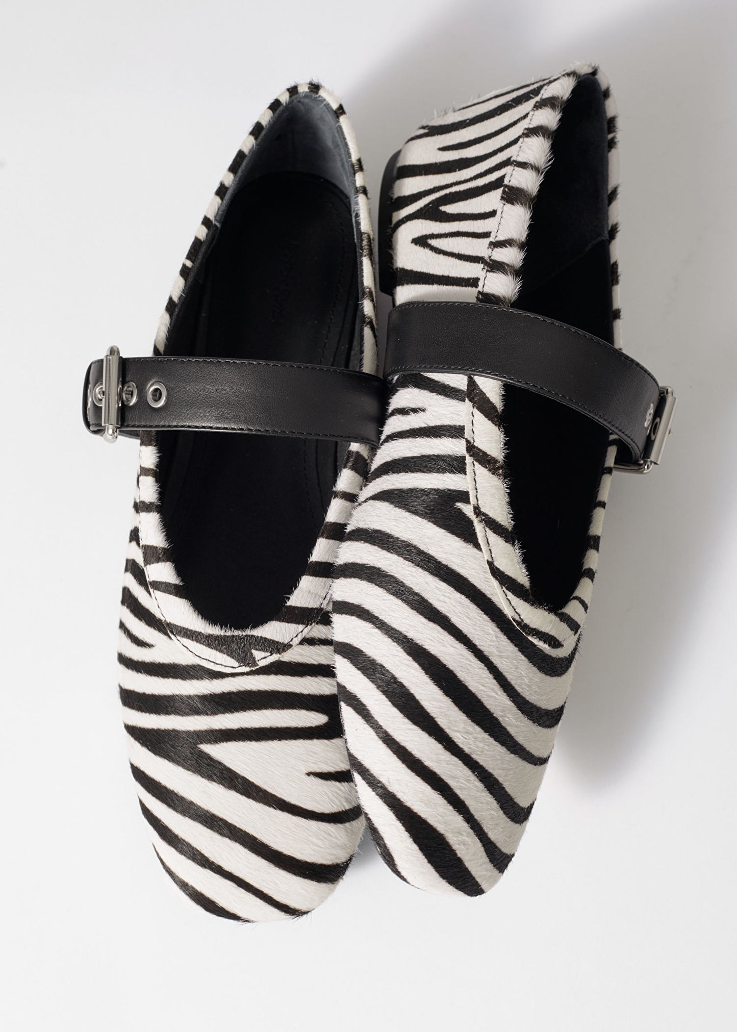 Zebra-Print Ballet Flats