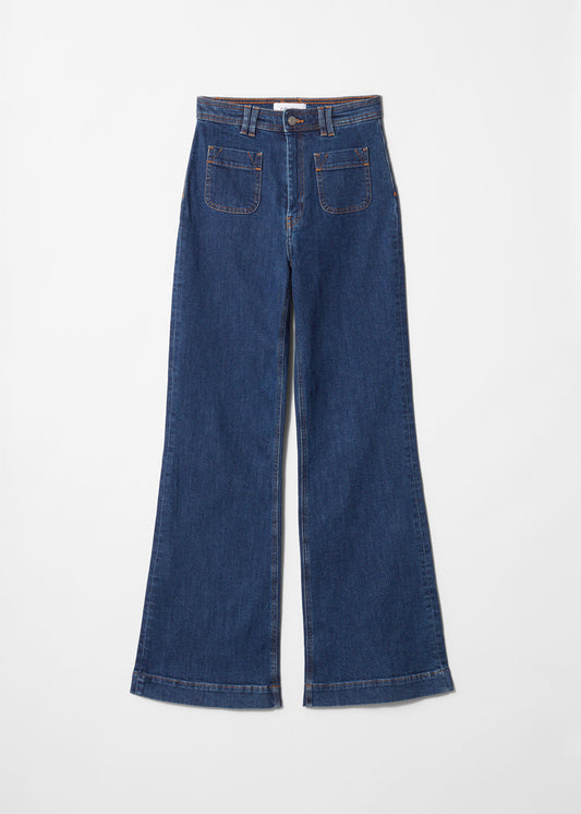 High-Waist Bootcut Jeans