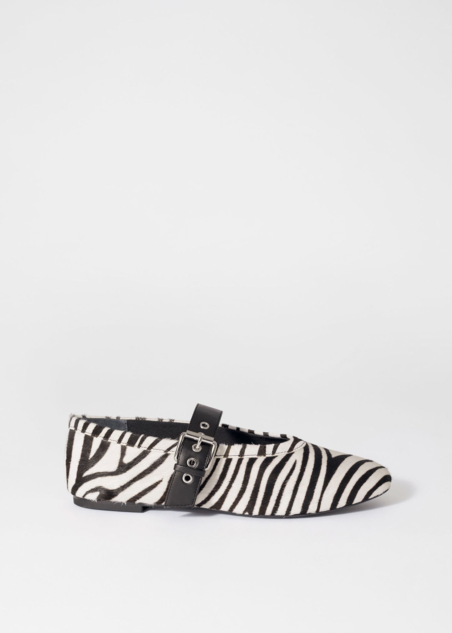 Zebra-Print Ballet Flats