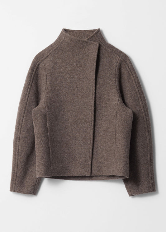Asymmetric Wool Jacket