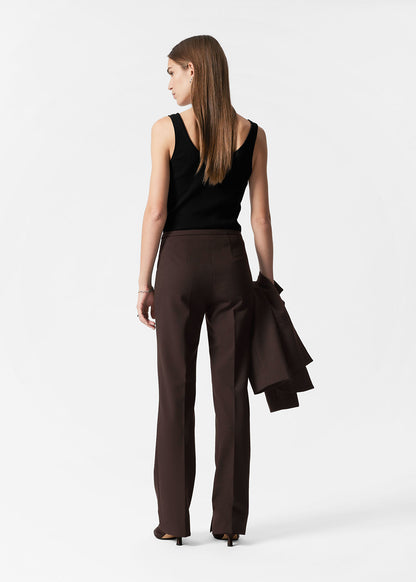 Slim Wool-Blend Trousers