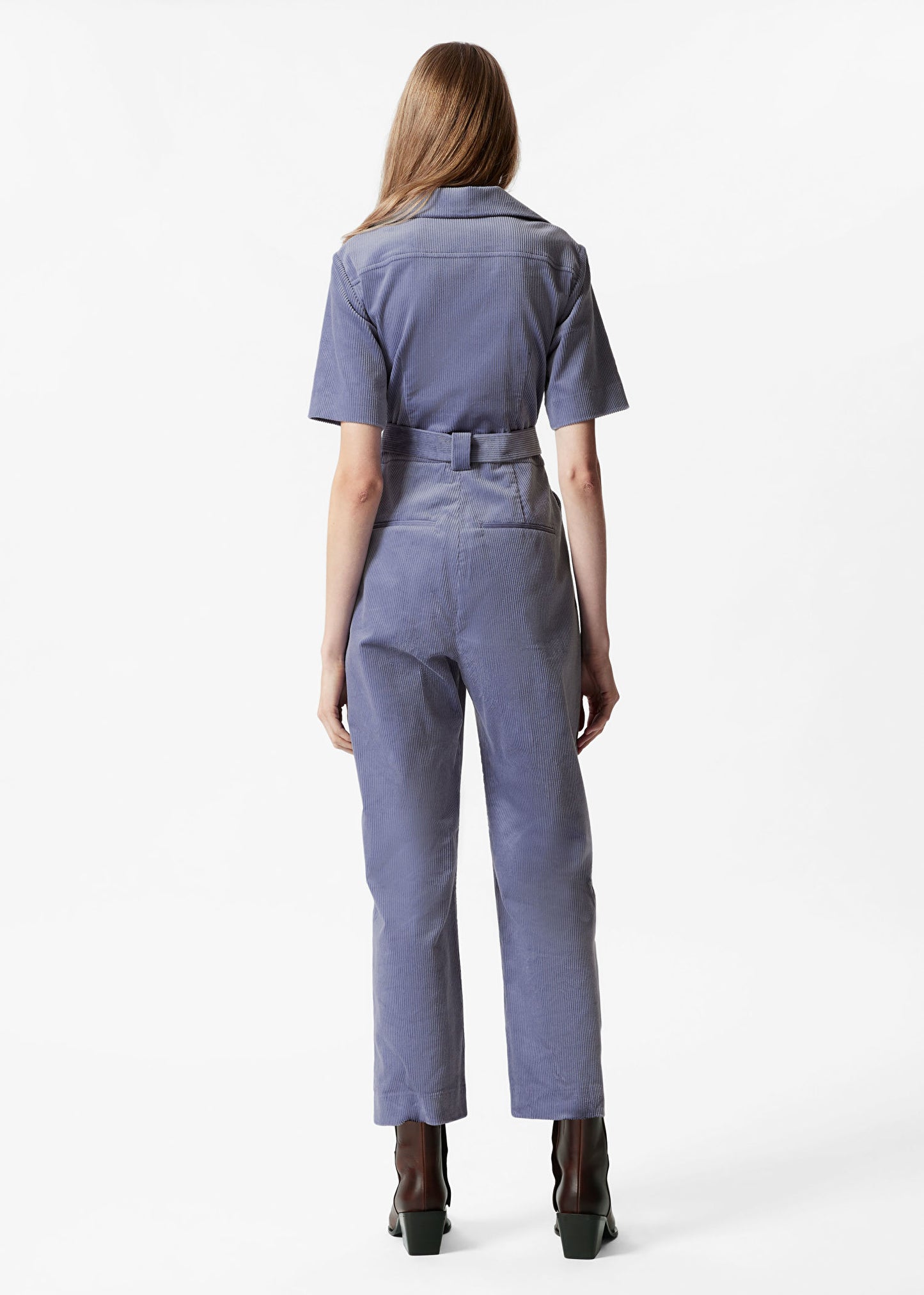 Belted Corduroy Jumpsuit