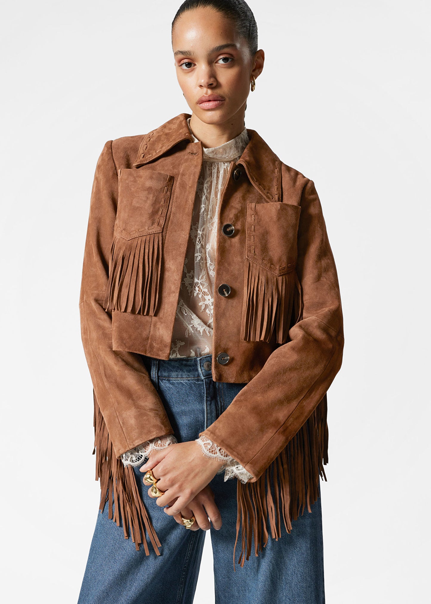 Fringe Suede Jacket