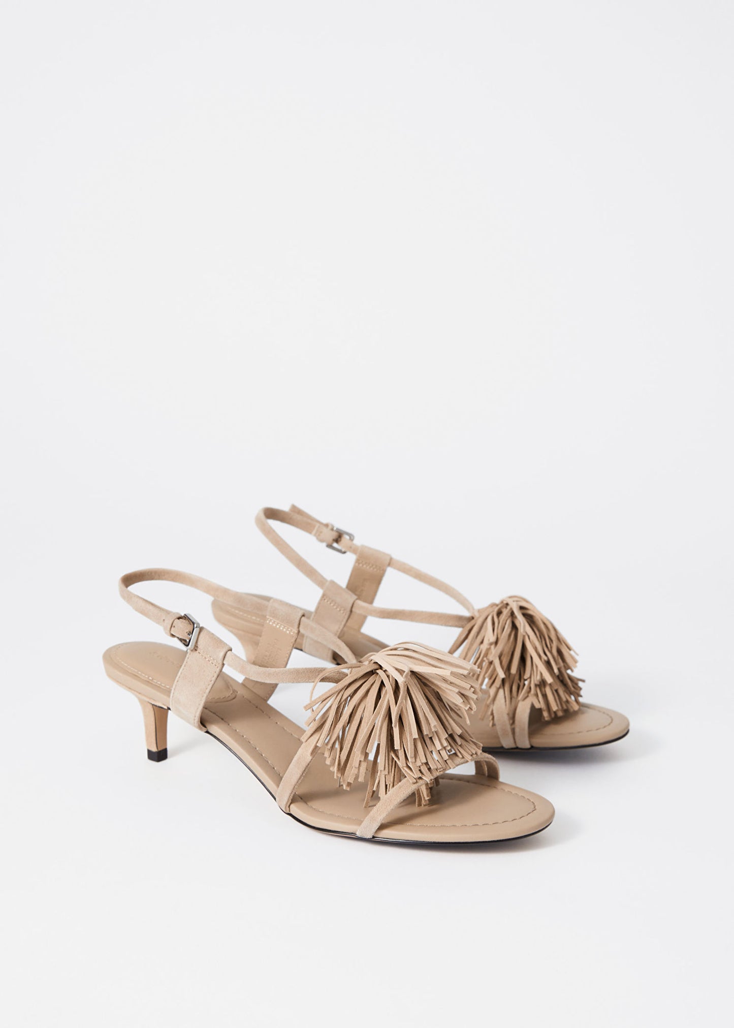 Fringed Leather Sandals