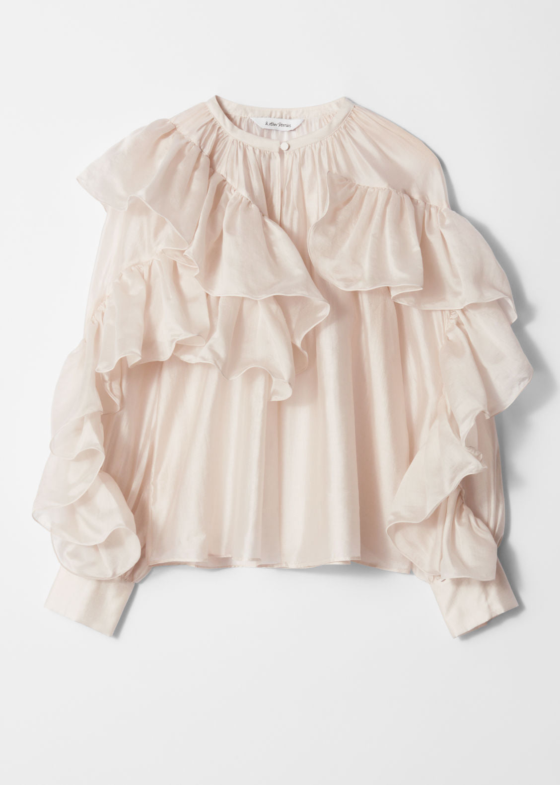 Asymmetric Ruffle Blouse