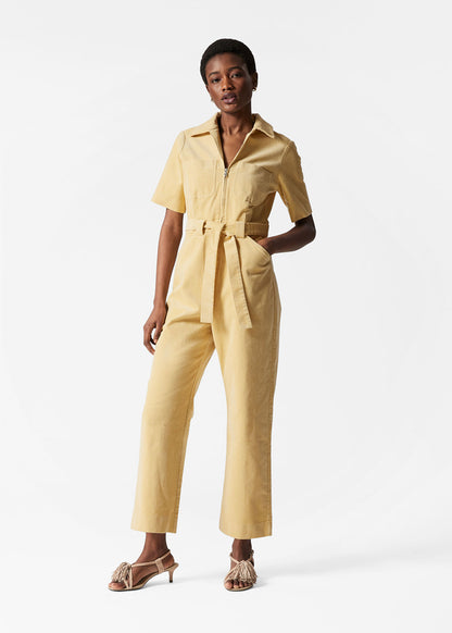 Belted Corduroy Jumpsuit