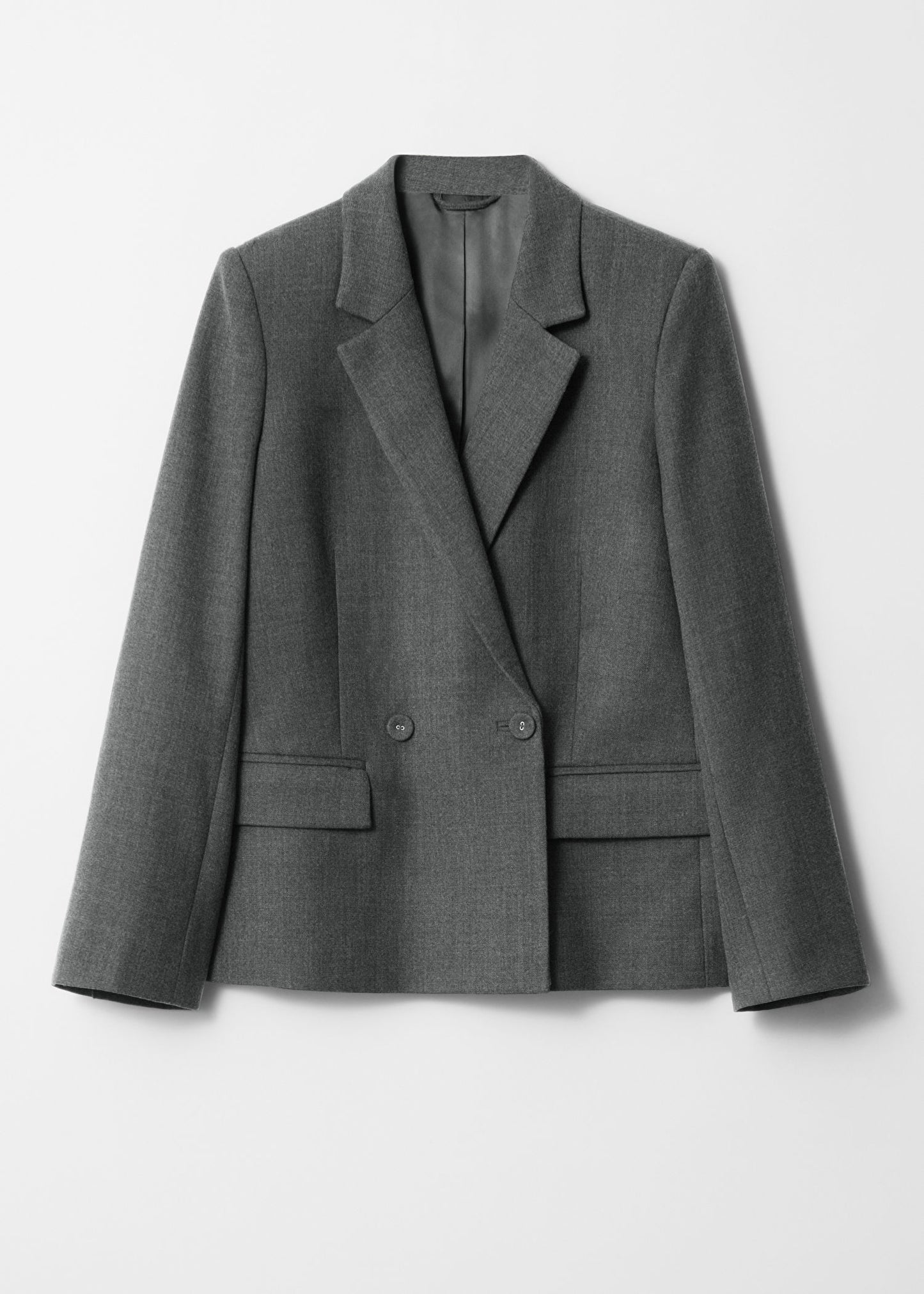 Double-Breasted Wool-Blend Blazer