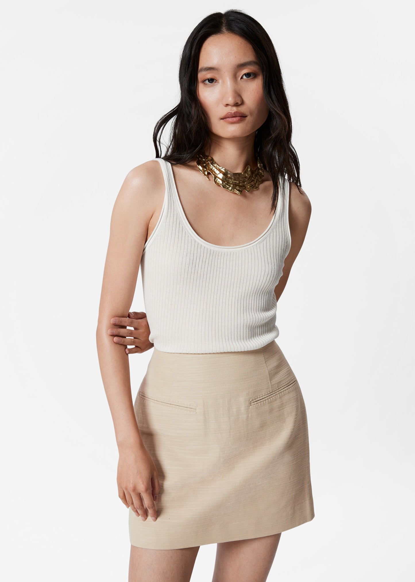 Tailored Mini Skirt